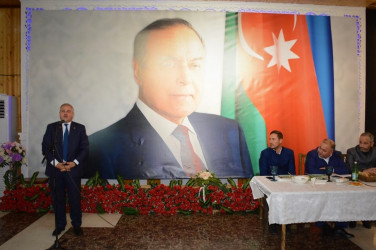 Tərtərdə Ümummilli Liderin anım günü münasibətilə ehsan süfrəsi açılıb