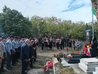 Vətən Müharibəsi şəhidi Rüstəm Hacıyevin şəhadətə qovuşmasının 6-cı ildönümü münasibətilə məzarı ziyarət olunub