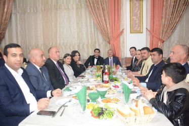 Rayon rəhbəri Zəfər günündə Vətən Müharibəsi Qazisi Paşazadə Amidin toy şənliyində iştirak edib