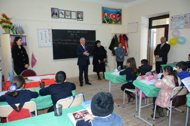 İcra başçısı Seydimli kənd tam orta məktəbində mövcud şəraitlə tanış olub