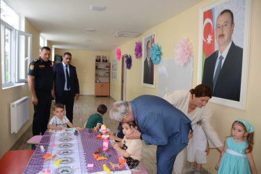 İcra başçısı Bayandur kənd körpələr evi-uşaq bağçasında mövcud şəraitlə tanış olub