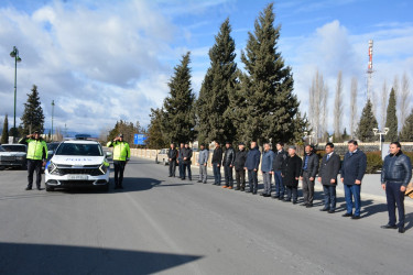 Tərtərdə 20 Yanvar şəhidlərinin xatirəsi bir dəqiqəlik sükutla yad edilib