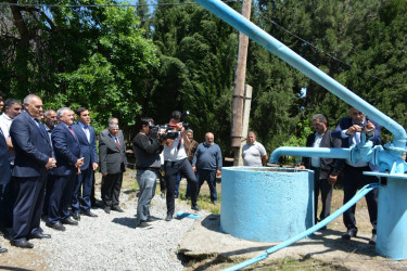 Qaradağlı kəndində 200 ailəyə texniki su çəkilib