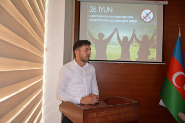 26 iyun–Narkomaniya və narkobiznesə qarşı Beynəlxalq Mübarizə gününə həsr olunmuş tədbir keçirilib