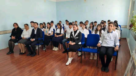 Tərtərdə şagirdlərlə maarifləndirici görüşlər keçirilib