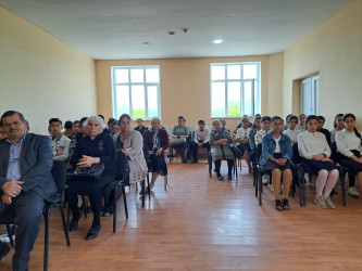 Tərtərdə “Narkomaniyaya yox deyək!” və  “Erkən nikahın fəsadları!” mövzusunda növbəti tədbir keçirilib