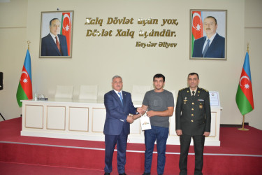 Tərtərdə Vətən müharibəsi qazilərinə və iştirakçılarına  medallar təqdim olundu