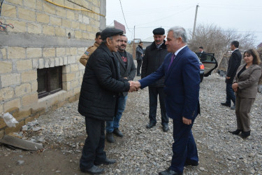 İcra başçısı rayonun Dəmirçilər kəndində şəhid Rzayev Fikrət Əhliyyət oğlunun ailəsini ziyarət edib