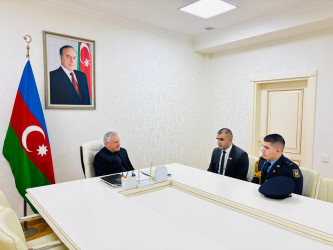 Tərtər Rayon İcra Hakimiyyətinin başçısı Müstəqim Məmmədov Birinci Qarabağ müharibəsi şəhidi Kərimov Sabir Umud oğlunun övladı Səbuhini və nəvəsi  Kərimli Məhəmmədi qəbul edib.