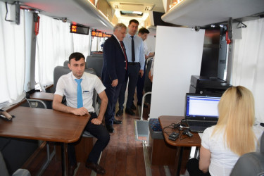 "ASAN xidmət”in müasir texnoloji avadanlıqla təchiz edilmiş xüsusi avtobusu 1 ay ərzində Tərtər rayon sakinlərinə səyyar xidmət göstərəcək