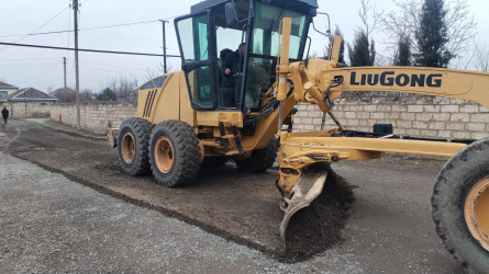 Tərtər şəhərinin şəhid Maarif Mustafayev küçəsində asfalt örtüyünün salınması işlərinə başlanılıb