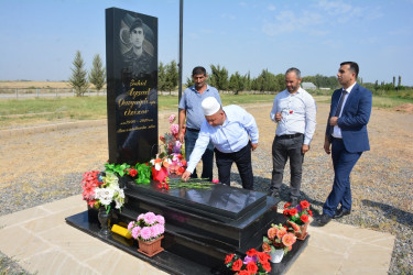 Tərtərdə Vətən müharibəsi şəhidi Ayşad Əzizovun ad günü məzarı önündə qeyd olundu