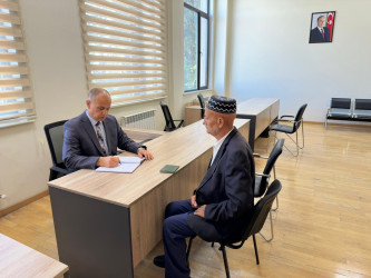 Tərtər Rayon İcra Hakimiyyətində mütəmadi olaraq vətəndaşların müraciətləri dinlənilir