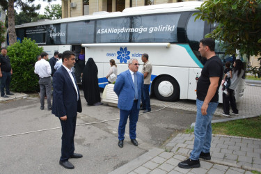 "ASAN xidmət”in müasir texnoloji avadanlıqla təchiz edilmiş xüsusi avtobusu Tərtər rayon sakinlərinə səyyar xidmət göstərəcək
