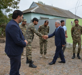 İcra başçısı Vətən Müharibəsi şəhidi Hacızadə Ceyhun İfrayıl oğlunun ikinci ildönümü ilə əlaqədar yas mərasimində iştirak edib