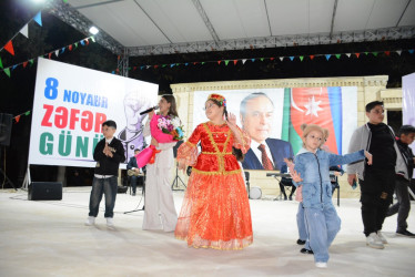 Tərtərdə 8 noyabr –Şanlı Zəfər Gününün 5-ci ildönümü münasibəti ilə bayram konserti olub