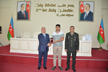 Tərtərdə Vətən müharibəsi qazilərinə və iştirakçılarına  medallar təqdim olundu