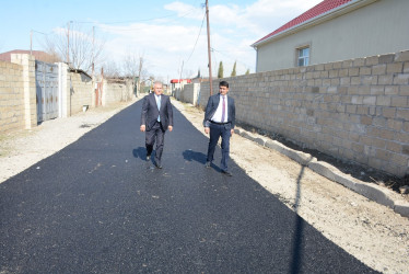 Tərtər şəhərinin şəhid Maarif Mustafayev küçəsində asfalt örtüyünün salınması işlərinə başlanılıb