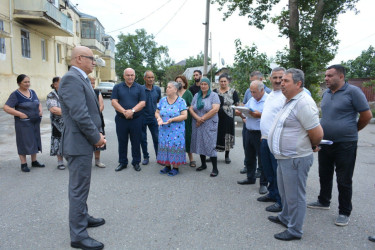 Milli Məclisin deputatı Sahib Alıyev Tərtərdə növbəti dəfə seçicilərlə görüşüb