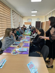 Tərtərdə “Regionlarda tək valideynli ailələrin hüquqi, sosial və psixoloji problemlərinin həllinə dəstək” layihəsi çərçivəsində tədbir keçirilib