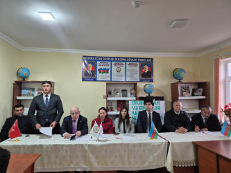 Tərtərdə “Erkən nikahın və qohumlar arasında nikahın mənfi nəticələri” və “Gənclər arasında ailə dəyərlərinin təbliği ”mövzusunda tədbir keçirilib