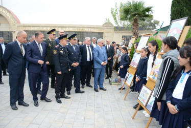 Tərtərdə 27 sentyabr-Anım Günü ilə əlaqədar Şəhidlər Abidə Kompleksi ziyarət edilib