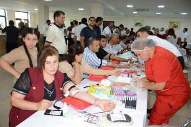 Tərtərdə “Talasemiyasız həyat naminə” proqramı çərçivəsində qanvermə aksiyası keçirilib