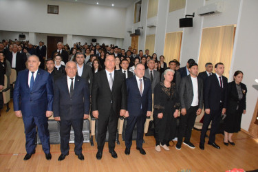 Tərtərdə Şəhərsalma və Memarlıq İli çərçivəsində “Heydər Əliyev və memarlıqda milli üslub” mövzusunda tədbir keçirilib