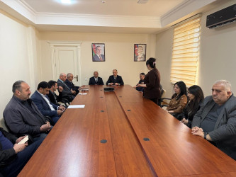 Tərtərdə “Ümummilli Lider və memarlıqda milli üslub” mövzusunda “dəyirmi masa” keçirilib