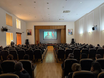 “Konstitusiya və Suverenlik İli” çərçivəsində 8 noyabr Zəfər gününün 5-ci ildönümü münasibəti ilə Hadrut döyüşləri ilə bağlı film nümayiş  etdirilib