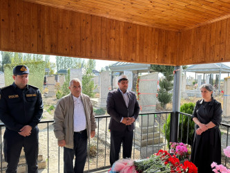 Vətən Müharibəsi şəhidi Zəlimxan Həsənlinin şəhadətə qovuşmasının 6-cı ildönümü münasibətilə məzarı ziyarət olunub