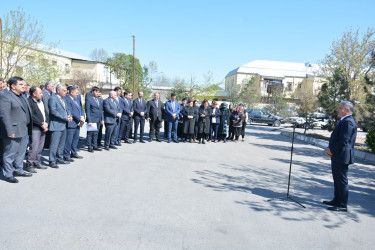 İcra başçısının növbəti səyyar qəbul-görüşü Tərtər şəhəri Ədalət Paşayev küçəsində keçirilib