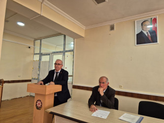 Tərtərdə “Hüquqi dövlət və insan hüquqları” mövzusunda maarifləndirici tədbir keçirilib