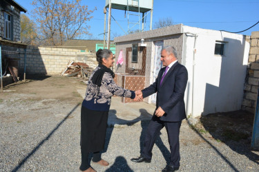 İcra başçısı rayonun Seydimli kəndində şəhid Məmmədov Raquf Aslan oğlunun ailəsini ziyarət  edib