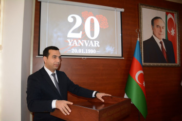 Tərtərdə 20 yanvar–hüzn gününə həsr edilmiş tədbir keçirilib