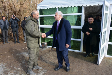 Rayon rəhbəri şəhid anasının yas mərasimində iştirak edib