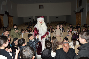 Tərtər Mədəniyyət Mərkəzində şəhid və qazi övladları üçün interaktiv teatr şousu keçirilib