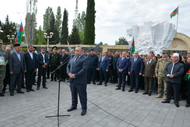 Birinci Qarabağ müharibəsinin şəhidi Ədalət Əliyev Tərtərdə torpağa tapşırılıb