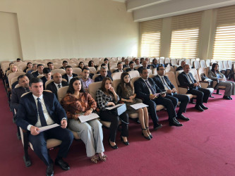 Tərtərdə dövlət qulluqçuları üçün təlim keçirilib