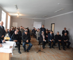 Rayon rəhbərinin növbəti səyyar-qəbul görüşü Yuxarı Qapanlı kəndində keçirilib