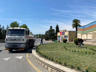 Tərtərdə “Konstitusiya və Suverenlik İli” çərçivəsində Ulu Öndərin anadan olmasının 102-ci ildönümü ilə əlaqədar gül-çiçək kolları əkilib