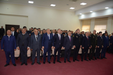 Tərtərdə “Konstitusiya və Suverenlik İli” çərçivəsində Konstitusiyanın 30 illik yubileyi münasibəti ilə  “Ümummilli Lider Heydər Əliyev müstəqil Azərbaycan Konstitusiyasının müəllifidir” adlı tədbir keçirilib