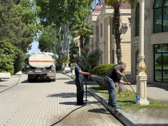 Tərtərdə “Bakı–Xankəndi” velosiped yürüşünün keçiriləcəyi marşrut üzrə işlər davam etdirilir