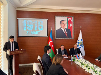 Tərtərdə 31 mart- Azərbaycanlıların Soyqrımı Günü qeyd edilib