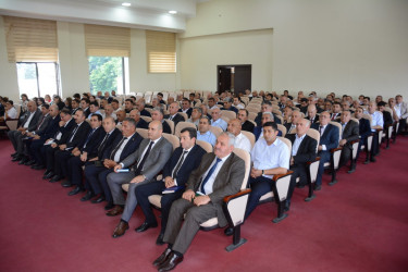 Tərtərdə kənd təsərrüfatının inkişafı ilə bağlı qarşıda duran vəzifələr müzakirə olunub
