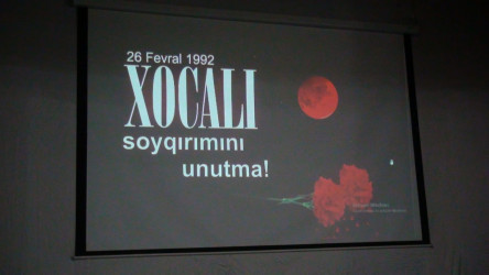 Rayon Mədəniyyət Mərkəzində Xocalı soyqrımına həsr olunmuş “Doğma torpaq” adlı “bədii film nümayiş etdirilib