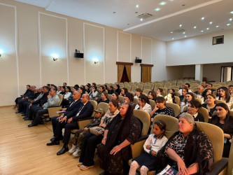 Tərtər Rayon İcra Hakimiyyətinin və Qarabağ Regional Mədəniyyət İdarəsinin Tərtər nümayəndəliyinin birgə təşkilatçılığı ilə rayon Mədəniyyət Mərkəzində 27 sentyabr – Anım Günü münasibəti ilə tədbir keçirilib
