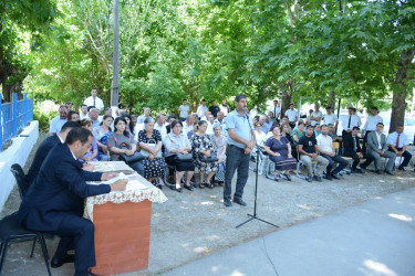 Tərtər Rayon İcra Hakimiyyətinin başçısı Müstəqim Məmmədovun növbəti səyyar-qəbul görüşü Əskipara kəndində keçirilib