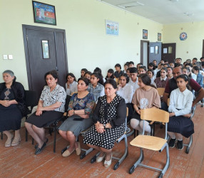 Tərtərdə “Narkomaniyaya yox deyək!”, “Erkən nikahın fəsadları!” və “İnsan alverinin qurbanı olma” mövzusunda tədbir keçirilib