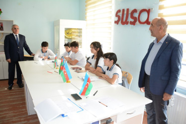 Rayon rəhbəri Düyərli kənd ümumi orta məktəbində mövcud şəraitlə tanış olub